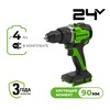 Дрель-шуруповерт акк. Greenworks GD24DD90, 24V, б/щет, 45/90Нм, 2x4Ач, ЗУ, кор (3707507CUD) — фото 1