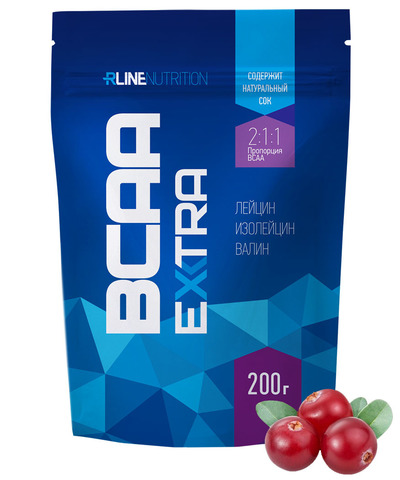 Спортивный напиток RLINE BCAA Extra Small Клюква 200 гр