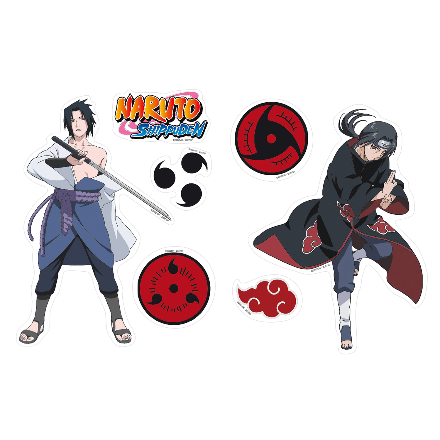 Купить «Наклейки Naruto Shippunden - Stickers - 16x11cm/ 2 Sheets - Sasuke/  Itachi X5 ABYDCO152» по выгодной цене в магазине комиксов «Comic Street»