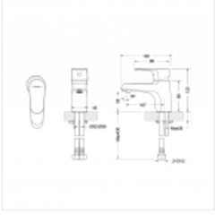 Смеситель для умывальника ALFA BRAVAT F1120178CP
