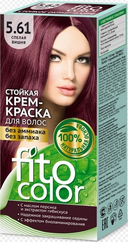 Стойкая крем-краска для волос Fitocolor тон Спелая вишня 115 мл.