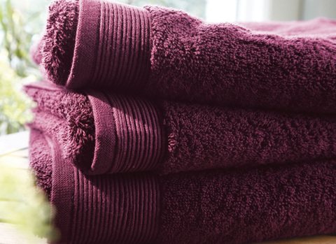 Полотенце 100х150 Blanc des Vosges Uni Cyclamen