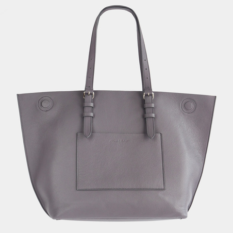 Сумка Shopper Vintage из кожи теленка, фиолетового цвета