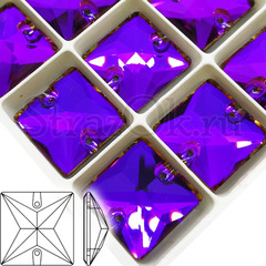 Купить пришивные стразы DeLux Violet Square фиолетовые квадраты