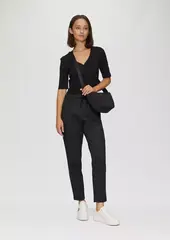 relaxed: Женские брюки клетку с эластичным поясом