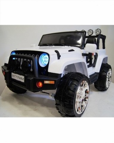 Детский электромобиль Rivertoys Jeep М777ММ белый