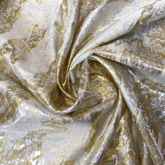 Ткань жаккард тафта золотой цвет 1048