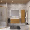 Cezares RELAX-800-2C-SO-GM RELAX База под раковину подвесная с двумя выкатными ящиками, Оружейная сталь, 796x478x500, RELAX-800-2C-SO-GM