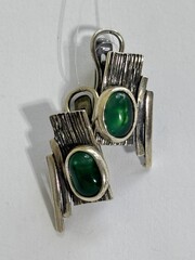 Скирда (серьги из серебра)