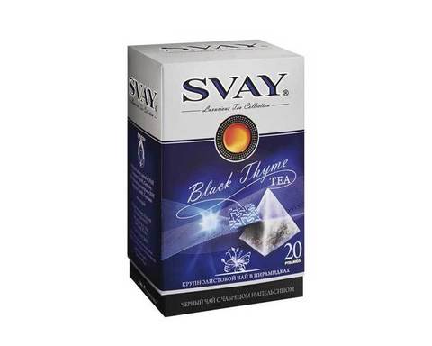 Чай черный с чабрецом и апельсином Svay Black Thyme