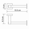 WasserKRAFT Lippe K-6596 Держатель туалетной бумаги