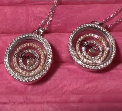 Подвеска Chopard 3 круга кристаллов