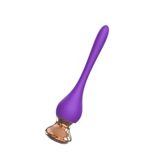 Фиолетовый вибромассажер Nipple Vibrator - 14,5 см. - 
