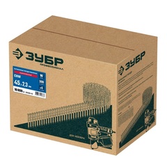 ЗУБР CNW 45 х 2.3 мм, барабанные гвозди рифленые оцинкованные, 10800 шт (305383-45)
