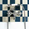 Ramon Soler 3105CG Смеситель для ванны двурычажный с ручным душем Хром
