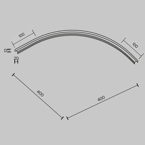Комплектующие для трековой системы Maytoni Accessories for tracks basity TRA172CL-R300-11B