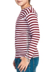 Тельняшка для ребенка - Магазин тельняшек.ру 8-800-700-93-18Тельняшка детская краповая (темно-красная полоса) в Магазине тельняшек