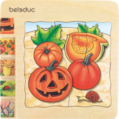 Развивающий Пазл "Тыква" ((Цвет: нет, Разм.:145 x 145 x 18 mm))
