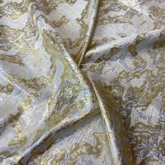 Ткань жаккард тафта золотой цвет 1048