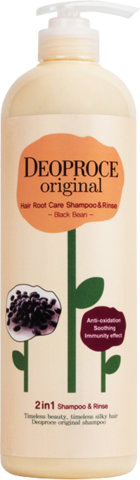 Deoproce Original Hair Root Care 2 in 1 Shampoo Black Bean Шампунь-бальзам 2 в 1