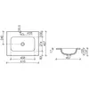 Ceramica Nova CN7011MB CN7011MB Раковина накладная Element с отверстием под смеситель, 610*457*137мм, цвет черный матовый