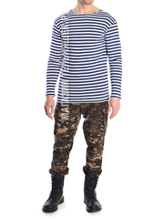 Купить хлопковую тельняшку - Магазин тельняшек.руТельняшка летняя ВМФ (темно-синяя полоса) ТМ 