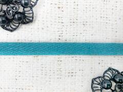 Лента киперная, хлопок, ш. 1 см, голубой меланж
