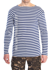 Качественная тельняшка Тульский трикотаж - Магазин тельняшек.руТельняшка летняя ВМФ (темно-синяя полоса) ТМ 