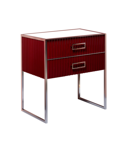 Boheme Monaco 866-080-RCR Тумба, цвет: бордо глянец, хром