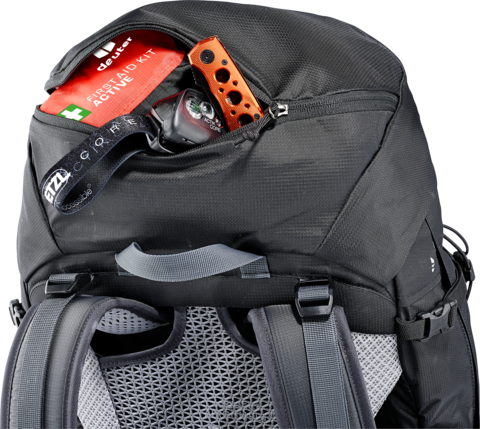 Картинка рюкзак туристический Deuter Futura Pro 40 black-graphite - 4