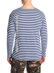 Синяя тельняшка ВМФ - Магазин тельняшек.руТельняшка летняя ВМФ (темно-синяя полоса) ТМ 