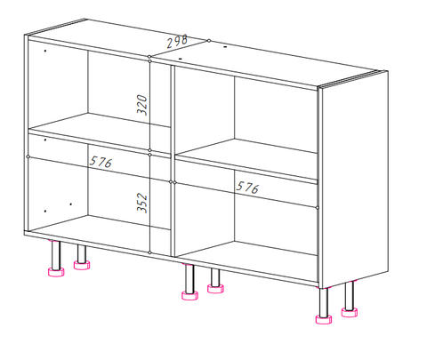 YourHouse Стол под остров С-1200