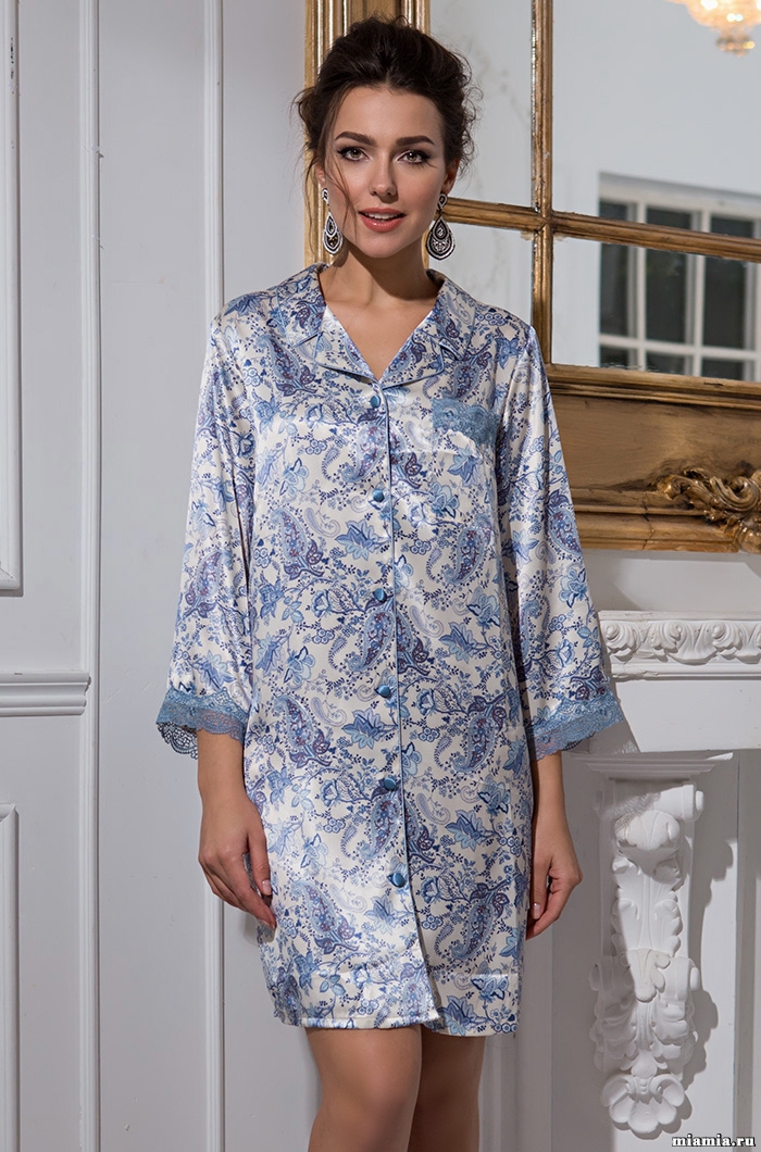 шелк натуральный Рубашка халатик женский шелковый MIA-Amore  Дольче Вита  5917 5917.jpg