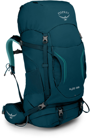 Картинка рюкзак туристический Osprey Kyte 66 Icelake Green - 1