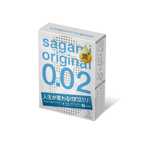 Sagami Original 0,02 №3 EXTRA LUB Презервативы полиуретановые