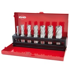 Набор корончатых сверл 12-22мм 7шт HSS-G Weldon19 Ruko 108820