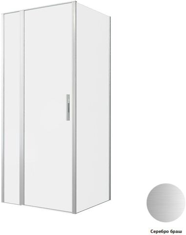 Allen Brau Priority 3.31026.BA + 3.31041.BA Душевой уголок, 90x80, цвет: нержавеющая сталь