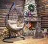 Подвесное кресло-кокон SEVILLA RELAX коричневое, светло-серая подушка (Laura Outdoor)