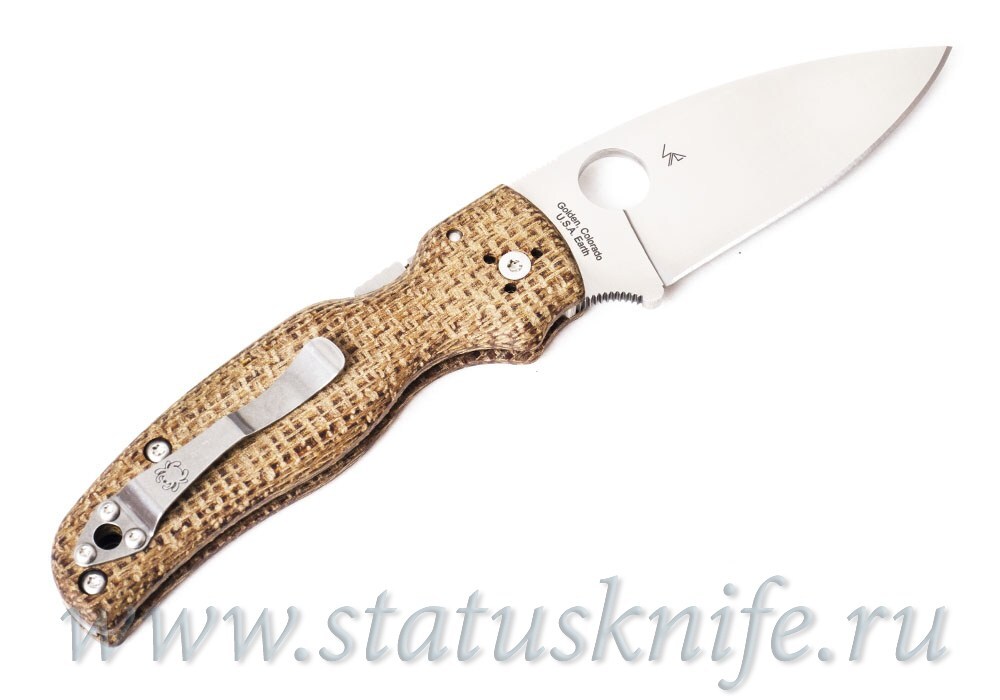 Нож Spyderco SHAMAN C229BMBNP Brown Micarta S90V
