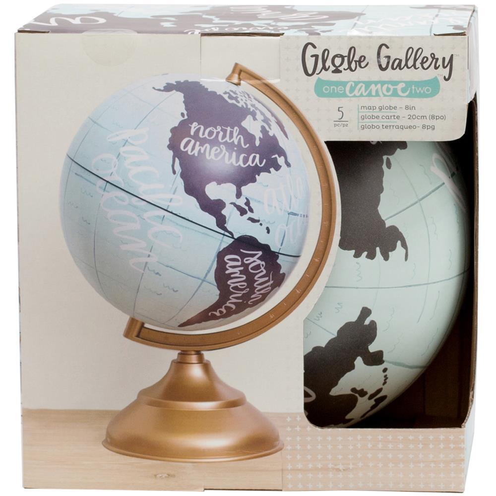 Глобус декоративный One Canoe Two Globe Gallery Globe- Map/Gold Base