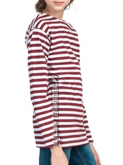 Тельняшка для девочки - Магазин тельняшек.ру 8-800-700-93-18Тельняшка детская краповая (темно-красная полоса) в Магазине тельняшек