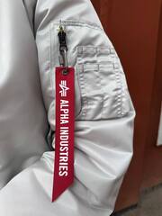 Бомбер Alpha Industries MA-1 Light Grey (Светло-серый)