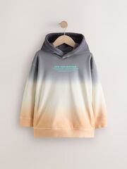 Толстовка с капюшоном для мальчика Next E98-378, Серый, Молочный