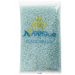 
          Бисер Alingar размер №8 вес 450 гр., мятный перламутровый, непрозрачный, пакет