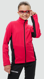 Детский лыжный костюм с высокой спинкой Nordski Jr. Advance Active Pink/Black