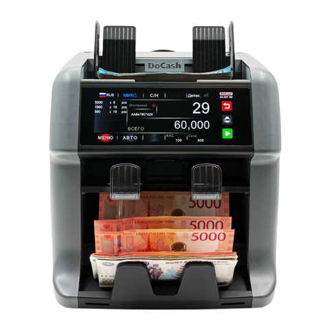 Счетчик-сортировщик банкнот DoCash DC-55V HD