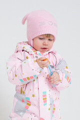 шапка  для девочки  КВ 20220/ш/светлая астра