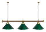 Лампа STARTBILLIARDS 3 пл. (плафоны зеленые,штанга зеленая,фурнитура золото) фото №65