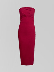 Платье By Style Janetta 1708 удлиненное без лямок с разрезом сзади