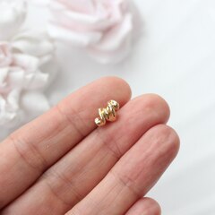 Бусина разделитель (спейсер), 11*7 мм, позолота, П194